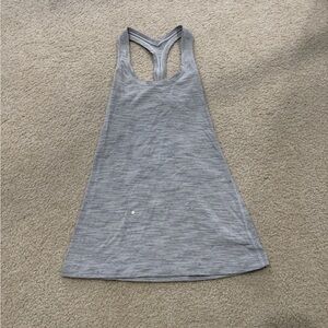 Lululemon Light Gray Racerback Tank Top